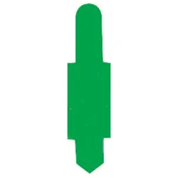 HAMELIN Stecksignale, hellgrün, PVC, 15 x 55 mm