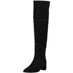 Overkneestiefel HÖGL "Högl Stiefel Veloursleder", Damen, Gr. 38, schwarz, Veloursleder, casual, Schuhe