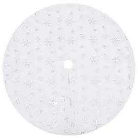 vidaXL Weihnachtsbaumdecke 122 cm Weiß