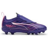 Puma Ultra 5 Play V FG/AG RB Jr Soccer Shoe, Lapis Lazuli-PUMA White-Sunset Glow, 34.5 EU