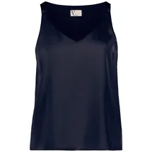 Vera Mont Blusentop mit V-Ausschnitt, Dunkelblau, 40