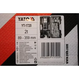 Yato Wagenheber Stahl schwarz 2t