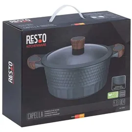 Resto KASSEROLLE D20CM 4,6L, Pfanne + Kochtopf Schwarz
