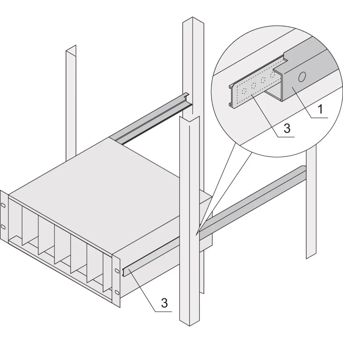 Schroff X-Versteifungsprofil 24562454 (VE2)