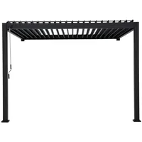 Green Spirit Lamellendach Pergola Mirador Classic 3x4 Wandmontage anthrazit