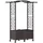 vidaXL Hochbeet mit Rankgitter und Dach 125 x 40 x 144 cm Braun