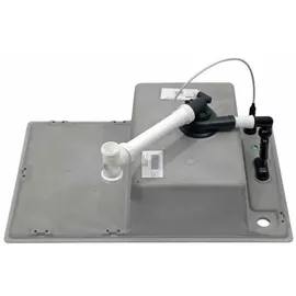 Blanco AXIA III 45 S mit Esche-Compound-Schneidbrett schwarz