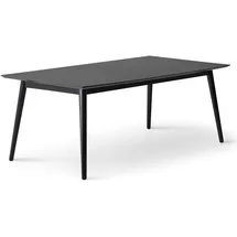 Hammel Furniture Esstisch HAMMEL FURNITURE "Meza Designtisch mit Auszugsfunktion und 2 Einlegeplatten", schwarz (schwarz, schwarz, schwarz), B:210cm H:74cm T:100cm, Tischplatte: Schwarzes nanobehandeltes Fenix-Laminat (schwarzer Rand), Gestell: Massive Esche.