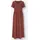 Casual Looks Jerseykleid Shirtkleid Unifarben Rotbraun 42