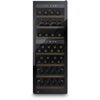 CASO WineExclusive 126 Smart - Design Weinkühlschrank für bis zu 126 Flaschen - Zwei getrennte Temparaturzonen einstellbar von 5°-20°C für Rot- & Weißwein, LED beleuchtet, mit Wi-Fi Modul und App