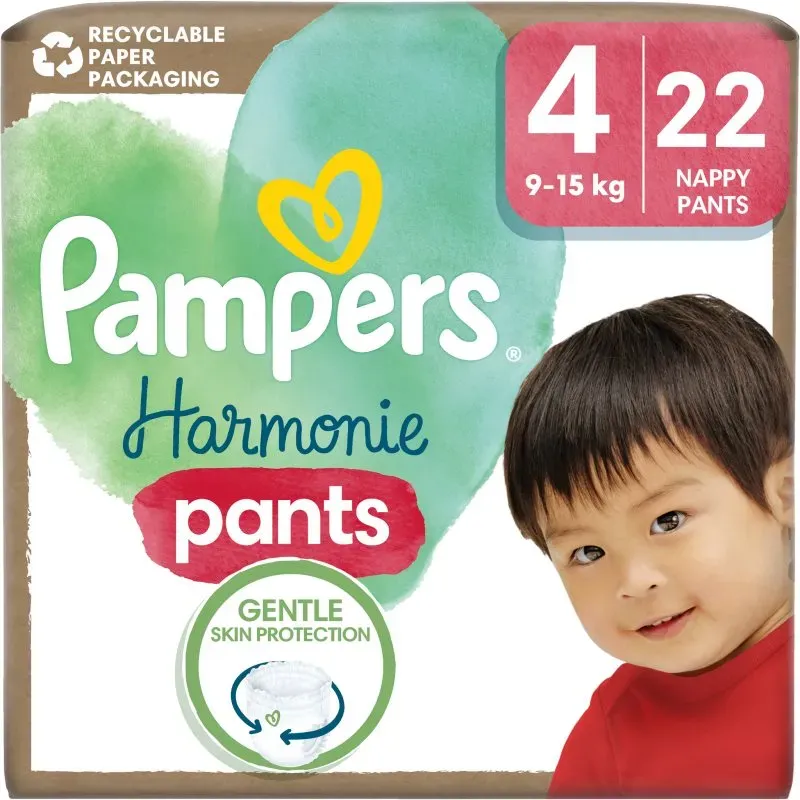 Pampers Harmonie Pants Size 4 Höschenwindeln 9-15 kg 22 St.