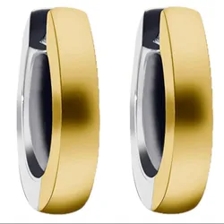 Paar Creolen ONE ELEMENT "Ohrringe Creolen aus 585 Gelbgold Ø 12,0 x 2,0 mm", silber, Ohrringe, Damen, Damen, Gelbgold 585-Weißgold 585, Gelbgold 585, Weißgold 585, Damen Gold Schmuck