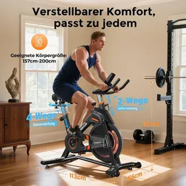 YoSuDa Heimtrainer Fahrrad schwarz