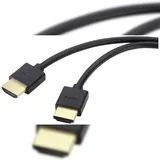 SpeaKa Professional HDMI Anschlusskabel HDMI-A Stecker, HDMI-A Stecker 1.00m Schwarz 8K UHD, Flexibel HDMI-Kabel SP-11004216