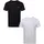 Reebok Unterhemd "Clancy", Herren, Gr. M (46), N-Gr, schwarz-weiß (schwarz, weiß), Stoff, Obermaterial: 92% Polyester, 8% Elasthan, unifarben, körpernah, Rundhals, Unterhemden Unterhemd, Kurzarm, mit Logo, basic, atmungsaktiv, bequem, Rundhalsausschnitt
