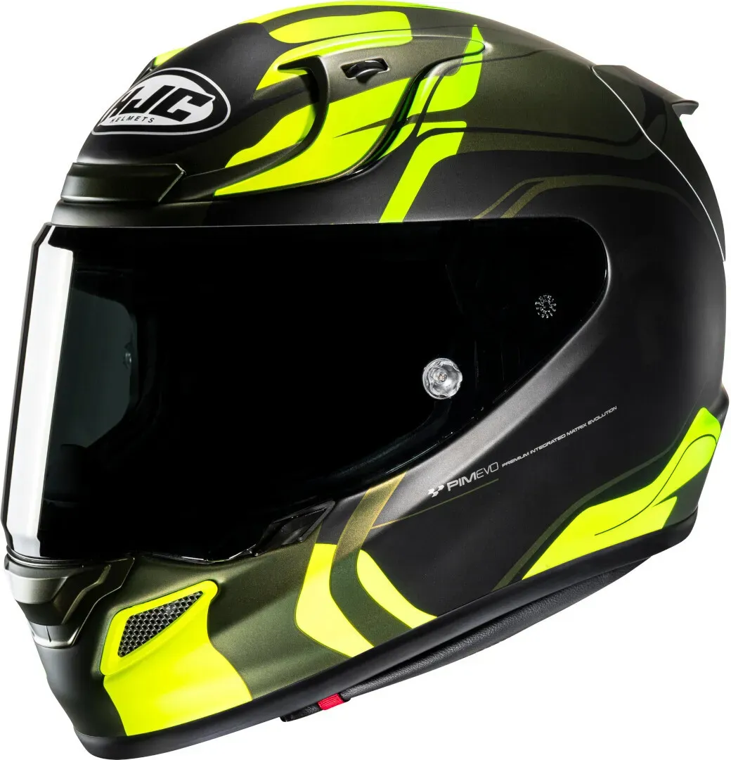 HJC RPHA 12 Lawin Helm, zwart-geel, XL Voorman