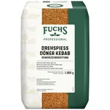 FUCHS Professional - Drehspiess Döner Kebab Gewürzzubereitung | Gewürz für den typischen-Döner Geschmack | Profi-Qualität für Großverbraucher und Gastronomie | 1 kg im recyclebaren Beutel