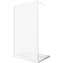 BuyLando.Shop Lily Walk-In-Dusche 100 x 200 cm weiß satiniert