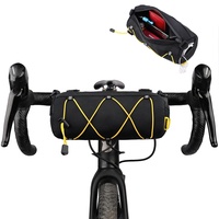 Rhinowalk Lenkertasche Fahrrad, Fahrradtasche vorne Lenker, Fahrradkorb, Mountainbike, Rennrad, Pendler-Umhängetasche, professionelles Fahrradzubehör Schwarz+Gelb