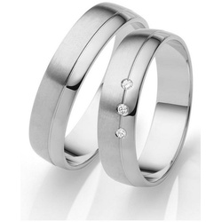 Firetti Trauring Schmuck Geschenk Gold 750 Hochzeit Ehering „LIEBE“, Made in Germany – mit o. ohne Brillanten/Diamanten goldfarben|silberfarben|weiß 60