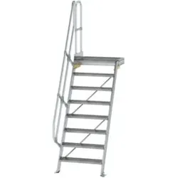 MUNK Aluminium-Treppe Plattform 60° 8 Stufen