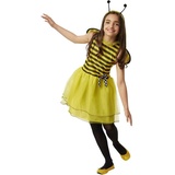 dressforfun Kostüm Kinderkostüm Kleine Biene Caroline, In Gelb und Schwarz gehaltenes Bienenkostüm gelb|schwarz 116 (5-6 Jahre) | 116 (5-6 Jahre)