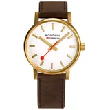 Mondaine evo2 Herrenarmbanduhr weiß 40 mm MSE.40112.LGV