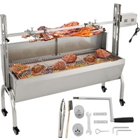 VEVOR Spanferkelgrill Lammgrill 126cm 40W 60kg Rotisserie Schweinegrill BBQ