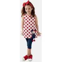 Denokids Set Dotted Doll in White | Gr.: 122