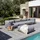 Oviala Modulares Ecksofa 5-Sitzer grau
