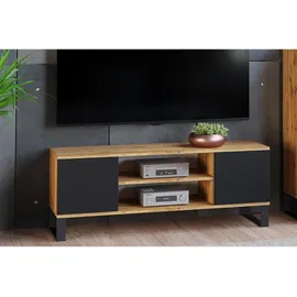 raumhirsch furniture Focus Lowboard 40x49x135 cm Schwarz Holz