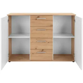 IPERBRIKO Jelsi 210 x 85 x 35 cm artisan eiche (nachbildung)/weiß