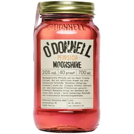 O'Donnell Moonshine Pfirsich Likör (700ml) - Handwerklich hergestellte Spirituosen aus Berlin - Sommer Edition - 20% Vol.