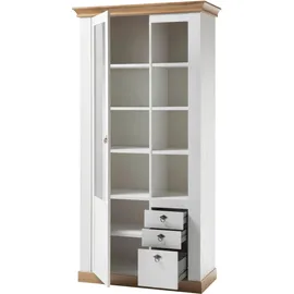 Home Affaire Vitrine Cremona 102 x 44 x 204 cm Weiß