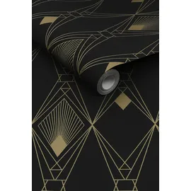 NEXT DECO GEOMETRIC Vliestapete 10m x 0,32m 1 St schwarz