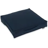 H.O.C.K. Matratzenkissen Outdoor Classic Uni Bodenkissen (50x50x10cm, Navy-blau Sun)