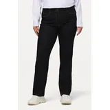 Ulla Popken Damen große Größen Übergrößen Plus Size Jeans Mandy, gerades Bein, Stretch, 5-Pocket-Form Dark Blue Denim 54 702859903-54 - 44W / 32L