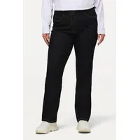 Ulla Popken Damen große Größen Übergrößen Plus Size Jeans Mandy, gerades Bein, Stretch, 5-Pocket-Form Dark Blue Denim 54 702859903-54 - 44W / 32L