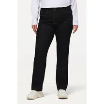 Ulla Popken Damen große Größen Übergrößen Plus Size Jeans Mandy, gerades Bein, Stretch, 5-Pocket-Form Dark Blue Denim 54 702859903-54 - 44W / 32L