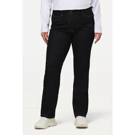 Ulla Popken Damen große Größen Übergrößen Plus Size Jeans Mandy, gerades Bein, Stretch, 5-Pocket-Form Dark Blue Denim 54 702859903-54 - 44W / 32L