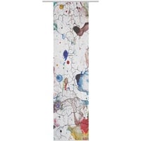 Grismo Schiebevorhang, dichter Dekostoff, Farbe: Multicolor, Größe: 145 x 57 cm