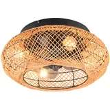 Trio Lillesand Deckenventilator 0 cm Braun