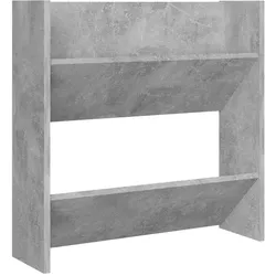 vidaXL Wand-Schuhschrank Betongrau 60x18x60 cm Holzwerkstoff
