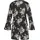 LASCANA Overall LASCANA, Damen, Gr. 36, N-Gr, beige (schwarz, creme, bedruckt), Jersey, Obermaterial: 100% Viskose, bedruckt, figurumspielend kurz, V-Ausschnitt, Volant, Overalls Overall, mit Volant am 3/4-Arm, kurzer Jumpsuit mit Blumenprint