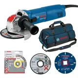 Bosch GWX 10-125 inkl. Zubehör-Set 27tlg. + Tasche