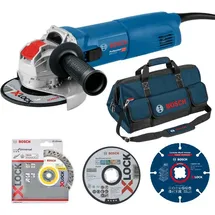 Bosch GWX 10-125 inkl. Zubehör-Set 27tlg. + Tasche