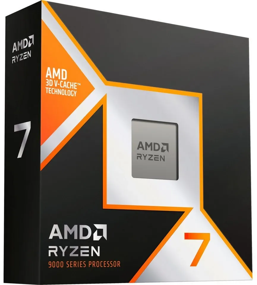 AMD Prozessor RyzenTM 7 9800X3D, Prozessor schwarz