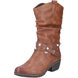 Westernstiefel, Cowboystiefel, Blockabsatz, mit wasserabweisender TEX-Membran, Gr. 40, braun, , 17910813-40