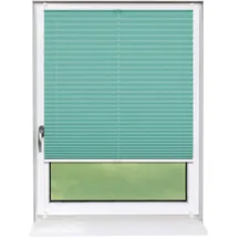 deco-raum Plissee Basic 115 x 150 cm Türkis