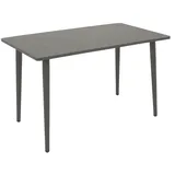 DEGAMO DENVER Gartentisch 120 x 70 x 73 cm grau
